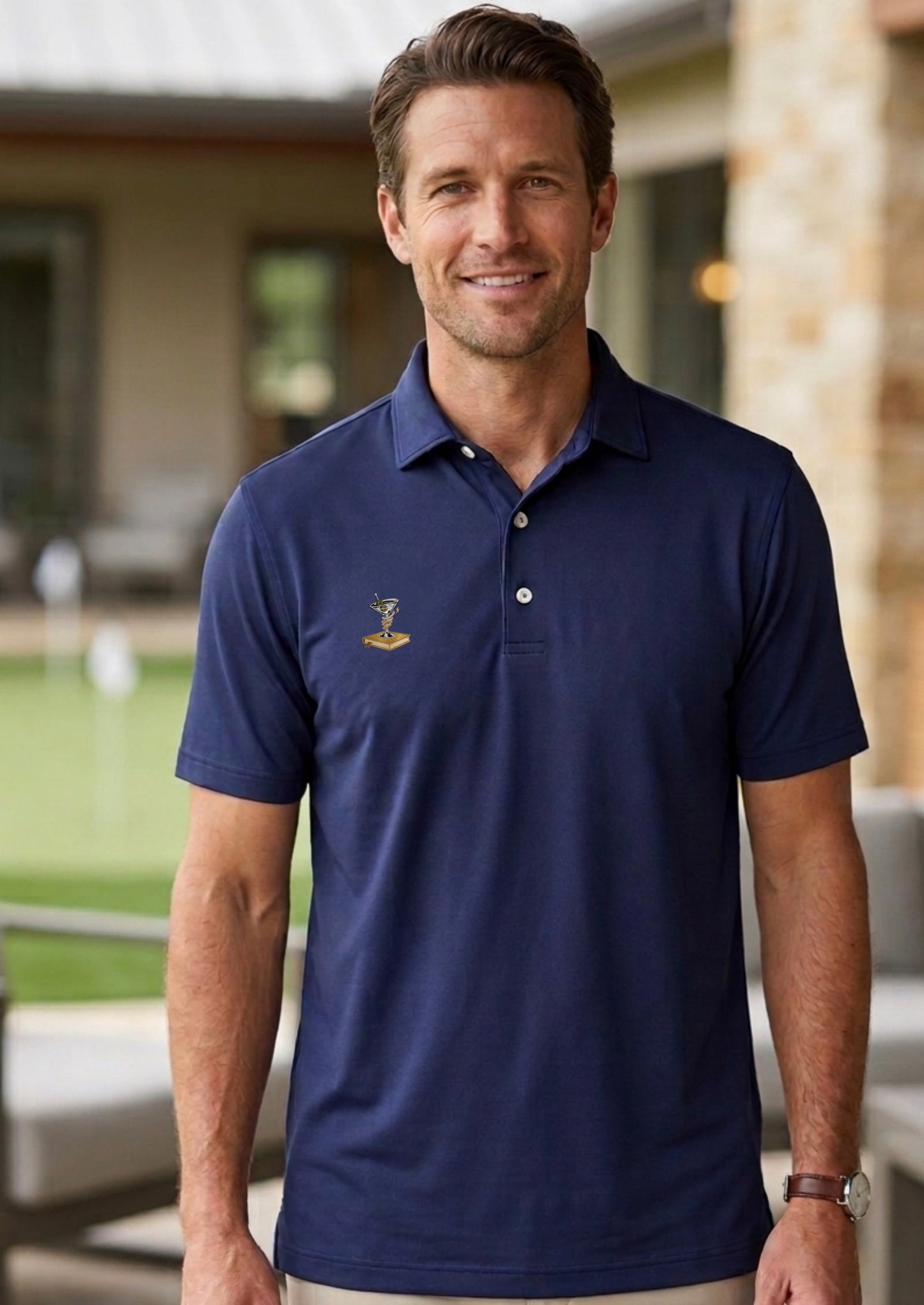 JOHNNIE-O - BIRDIE PREP-FORMANCE JERSEY POLO: THE STORM