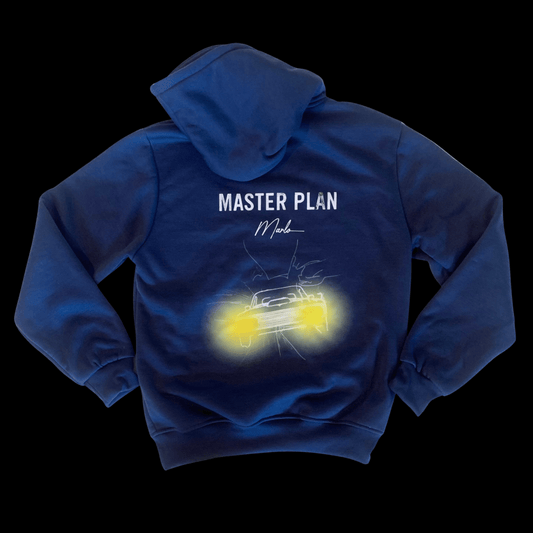 Master Plan Midnight Headlights hooded half zip
